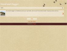 Tablet Screenshot of handanddagger.com